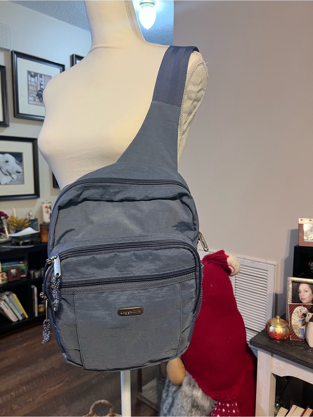 Baggallini Slate Blue Crossbody Sling Bag